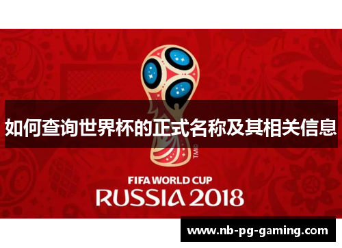 如何查询世界杯的正式名称及其相关信息