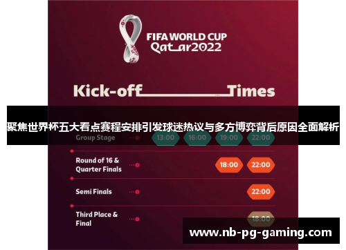 聚焦世界杯五大看点赛程安排引发球迷热议与多方博弈背后原因全面解析 聚焦世界杯五大看点赛程安排引发球迷热议与多方博弈背后原因全面解析